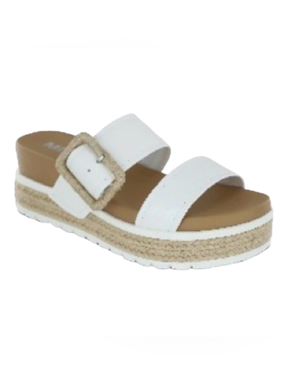 Mia Kenzy Platform Sandal Size 8.5 White